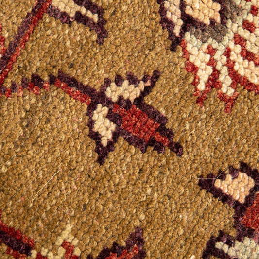 Oriental Rug Anatolian Handwoven Wool On Wool 214 x 283 Cm - 7' 1'' x 9' 4'' Brown C005 ER23