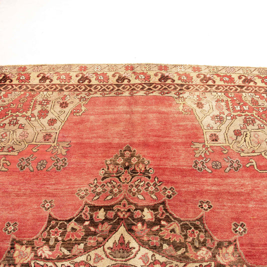 Oriental Rug Anatolian Handwoven Wool On Wool 226 x 325 Cm - 7' 5'' x 10' 8'' Pink C004 ER23