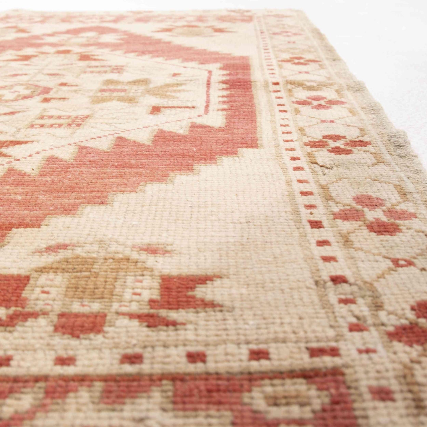 Oriental Rug Anatolian Handwoven Wool On Wool 50 x 100 Cm - 1' 8'' x 3' 4'' Red C014 ER01