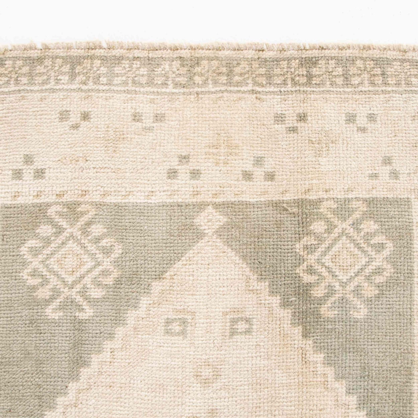 Oriental Rug Anatolian Handwoven Wool On Wool 56 x 108 Cm - 1' 11'' x 3' 7'' Sand C007 ER01