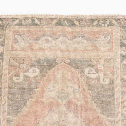 Oriental Rug Anatolian Handwoven Wool On Wool 58 x 110 Cm - 1' 11'' x 3' 8'' Sand C007 ER01