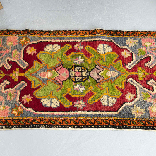 Oriental Rug Anatolian Handwoven Wool On Wool 60 x 90 Cm - 2' x 3' Orange C011 ER01
