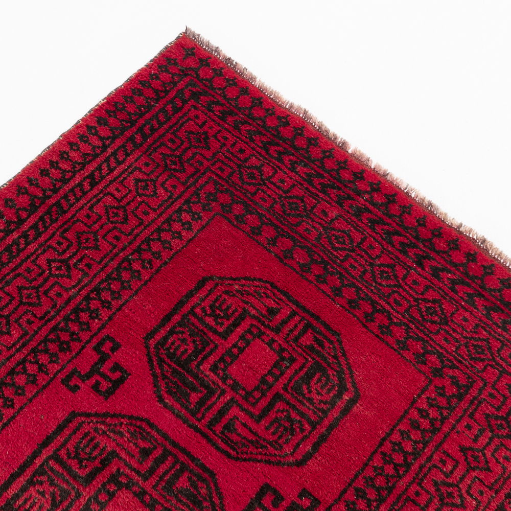 Oriental Rug Beluch Hand Knotted Wool On Wool 114 X 182 Cm - 3' 9'' X 6' Red C014 ER01