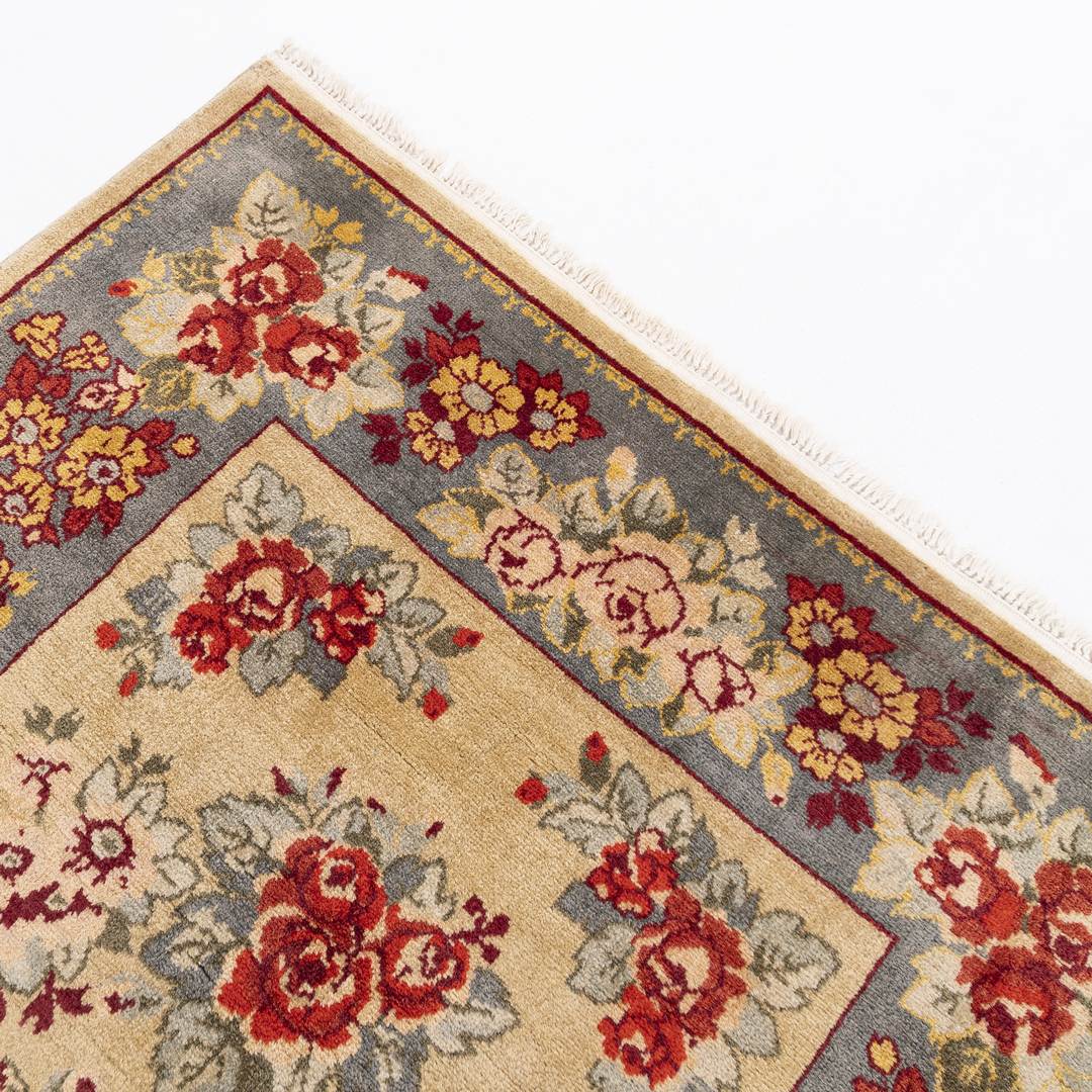 Authentic Rug Gocmen Handmade Wool On Cotton 156 X 236 Cm - 5' 2'' X 7' 9'' Grey C008 ER12