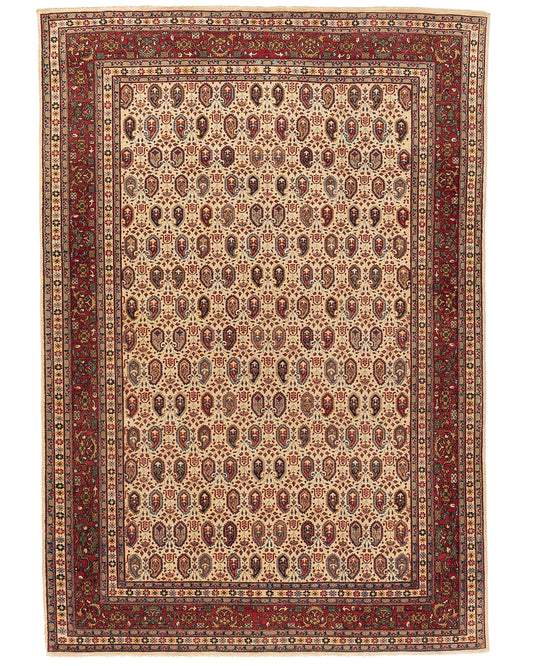 Oriental Rug Hereke Handmade Wool On Cotton 163 X 239 Cm - 5' 5'' X 7' 11'' Red C014 ER12