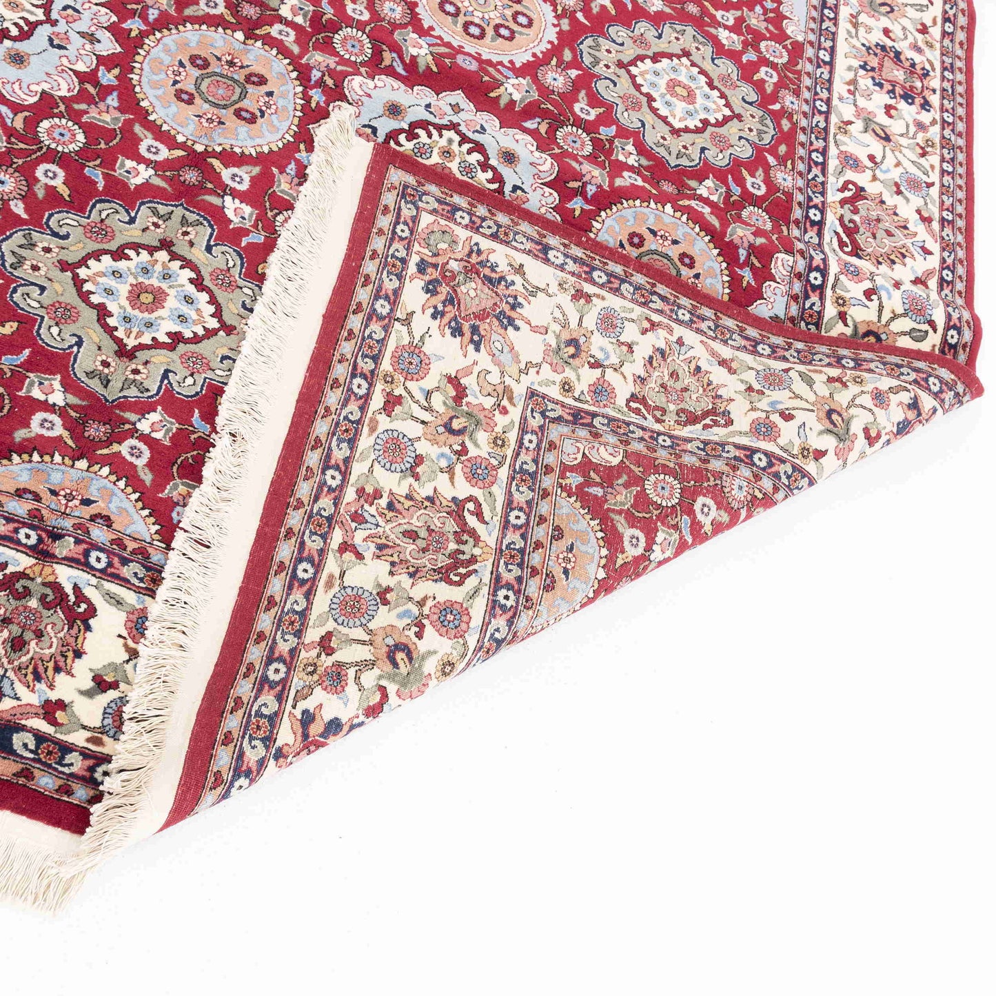 Oriental Rug Hereke Handmade Wool On Cotton 221 X 333 Cm - 7' 4'' X 11' Red C014 ER23