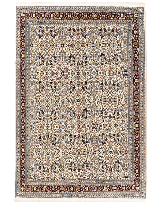 Oriental Rug Hereke Handmade Wool On Cotton 225 X 334 Cm - 7' 5'' X 11' Sand C007 ER23