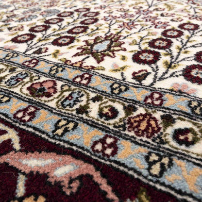 Oriental Rug Hereke Handmade Wool On Cotton 225 X 334 Cm - 7' 5'' X 11' Sand C007 ER23