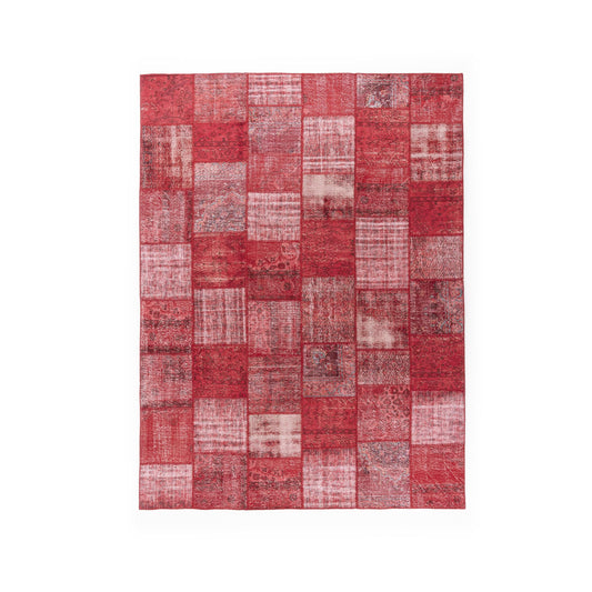 Oriental Rug Patchwork Hand Knotted Wool On Wool 296 x 398 Cm – 9’ 9'' x 13’ 1’’ Red C014 ER34