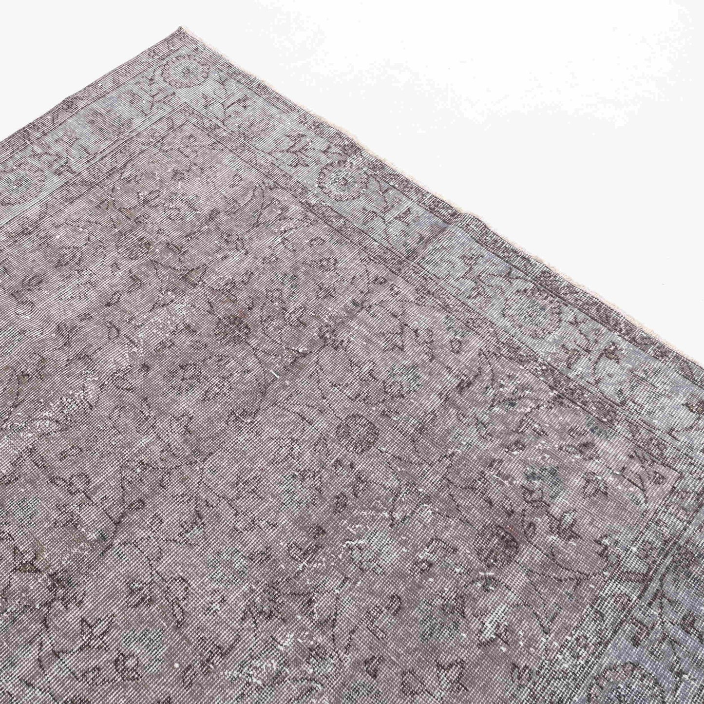 Oriental Rug Vintage Hand Knotted Wool On Cotton 159 x 253 Cm - 5' 3'' x 8' 4'' Pink C004 ER12