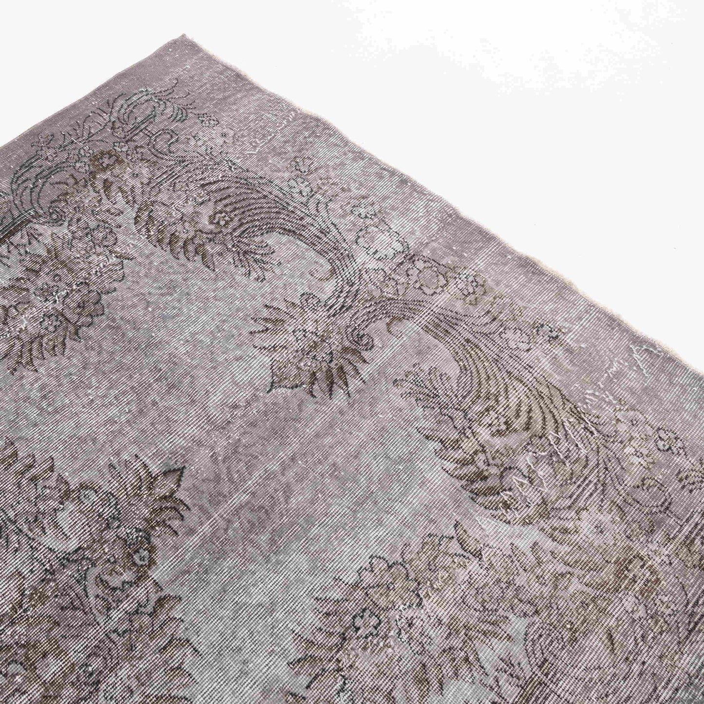 Oriental Rug Vintage Hand Knotted Wool On Cotton 166 x 272 Cm - 5' 6'' x 9' Pink C004 ER12