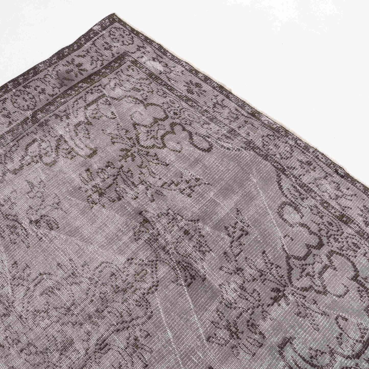 Oriental Rug Vintage Hand Knotted Wool On Cotton 170 x 264 Cm - 5' 7'' x 8' 8'' Pink C004 ER12