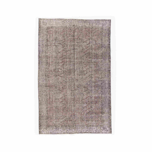 Oriental Rug Vintage Hand Knotted Wool On Cotton 172 x 275 Cm - 5' 8'' x 9' 1'' Pink C004 ER12