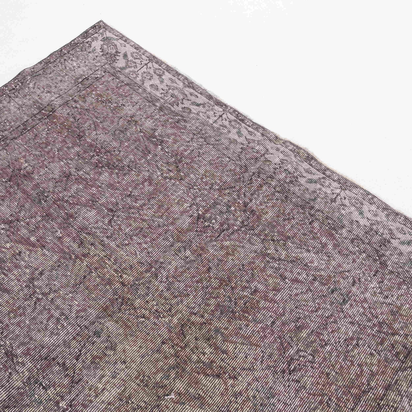 Oriental Rug Vintage Hand Knotted Wool On Cotton 172 x 275 Cm - 5' 8'' x 9' 1'' Pink C004 ER12