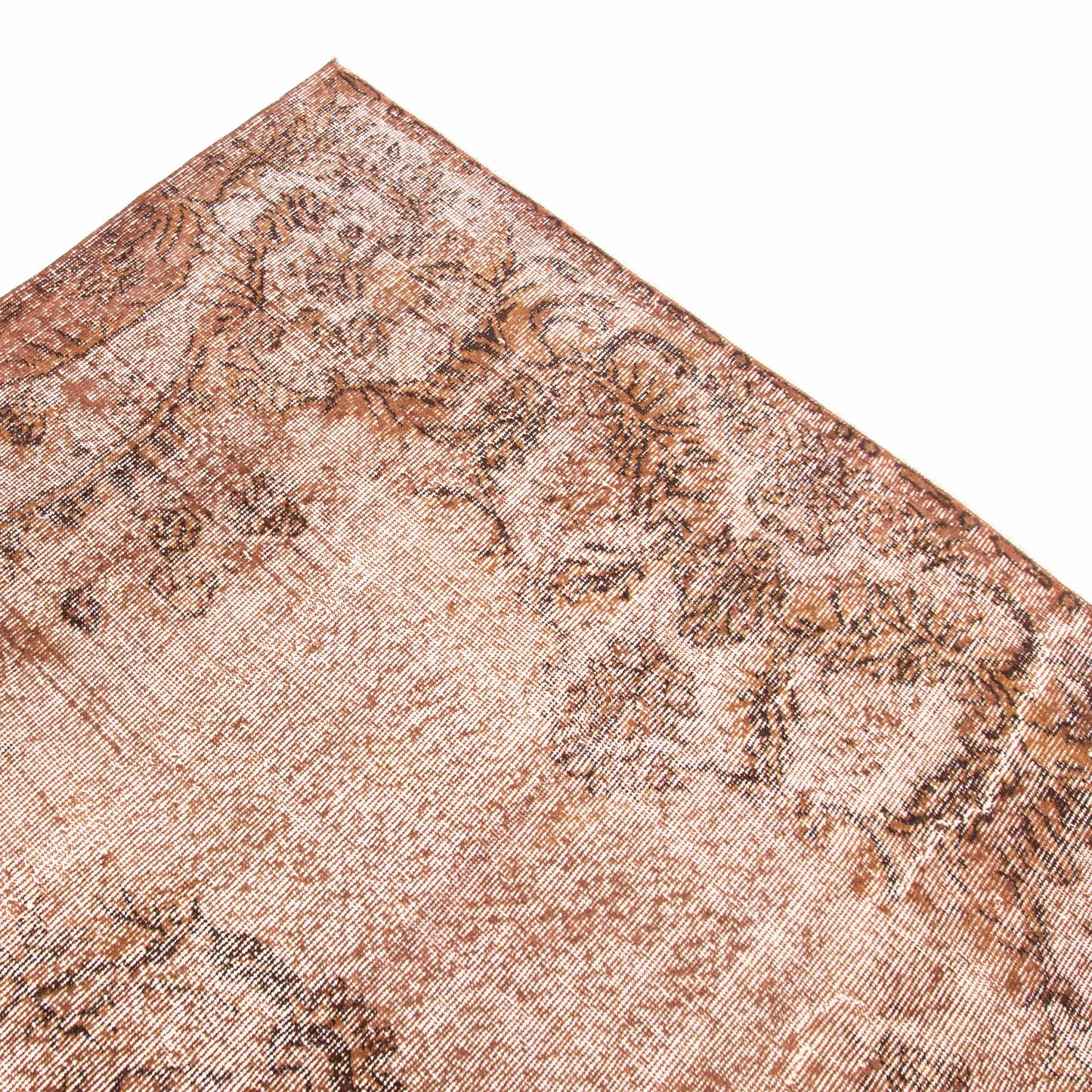 Oriental Rug Vintage Hand Knotted Wool On Cotton 172 x 292 Cm - 5' 8'' x 9' 7'' Orange C011 ER12