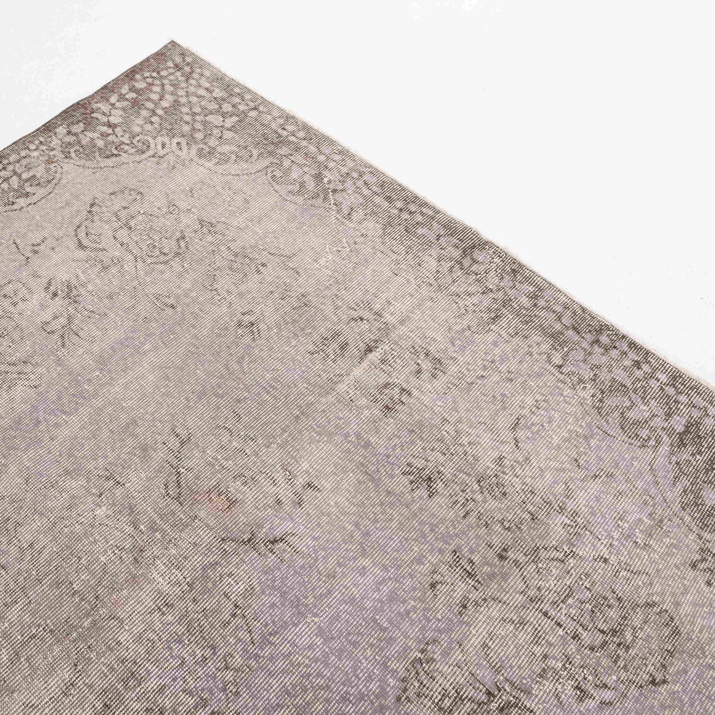 Oriental Rug Vintage Hand Knotted Wool On Cotton 176 x 282 Cm - 5' 10'' x 9' 4'' Stone C009 ER12