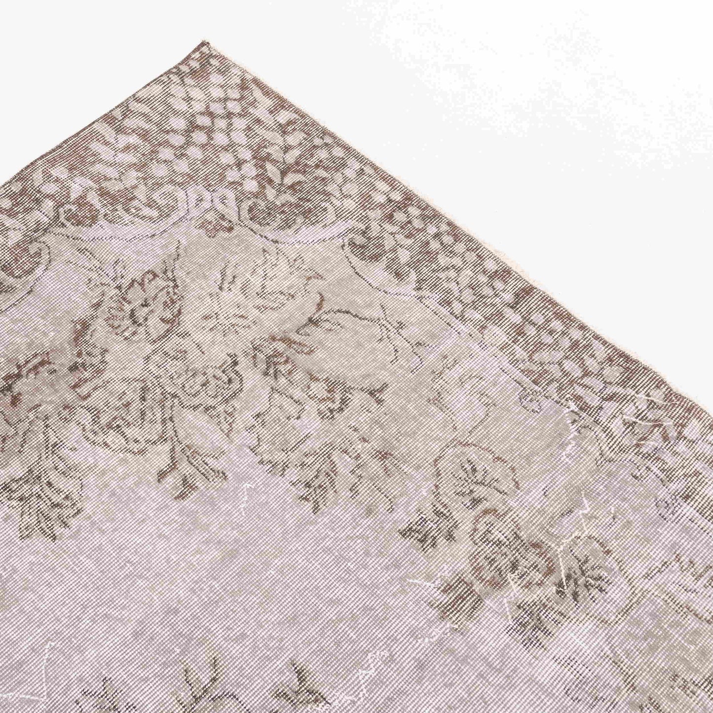 Oriental Rug Vintage Hand Knotted Wool On Cotton 183 x 299 Cm - 6' 1'' x 9' 10'' Pink C004 ER12