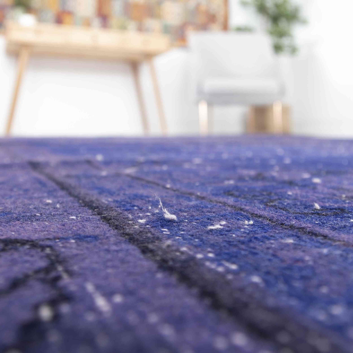 Oriental Rug Vintage Hand Knotted Wool On Cotton 184 x 297 Cm - 6' 1'' x 9' 9'' Pruple C017 ER12