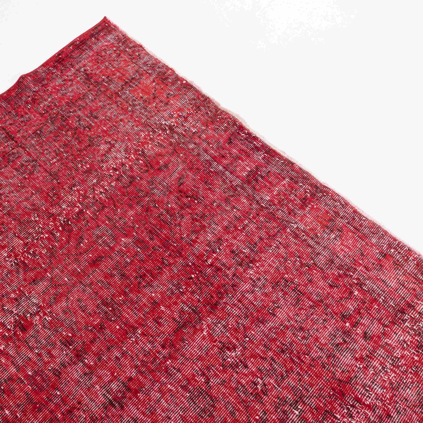 Alfombra oriental vintage anudada a mano de lana sobre algodón 186 x 300 cm - 6' 2'' x 9' 11'' Rojo C014 ER12