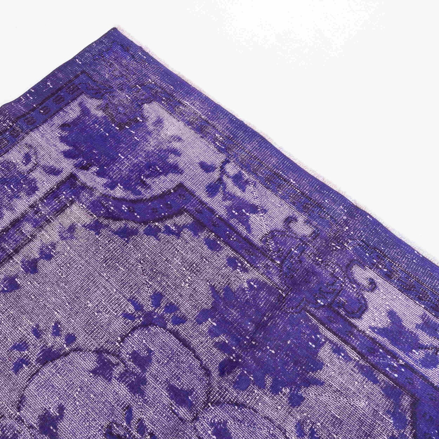 Alfombra oriental vintage anudada a mano de lana sobre algodón 187 x 310 cm - 6' 2'' x 10' 3'' Púrpura C017 ER23