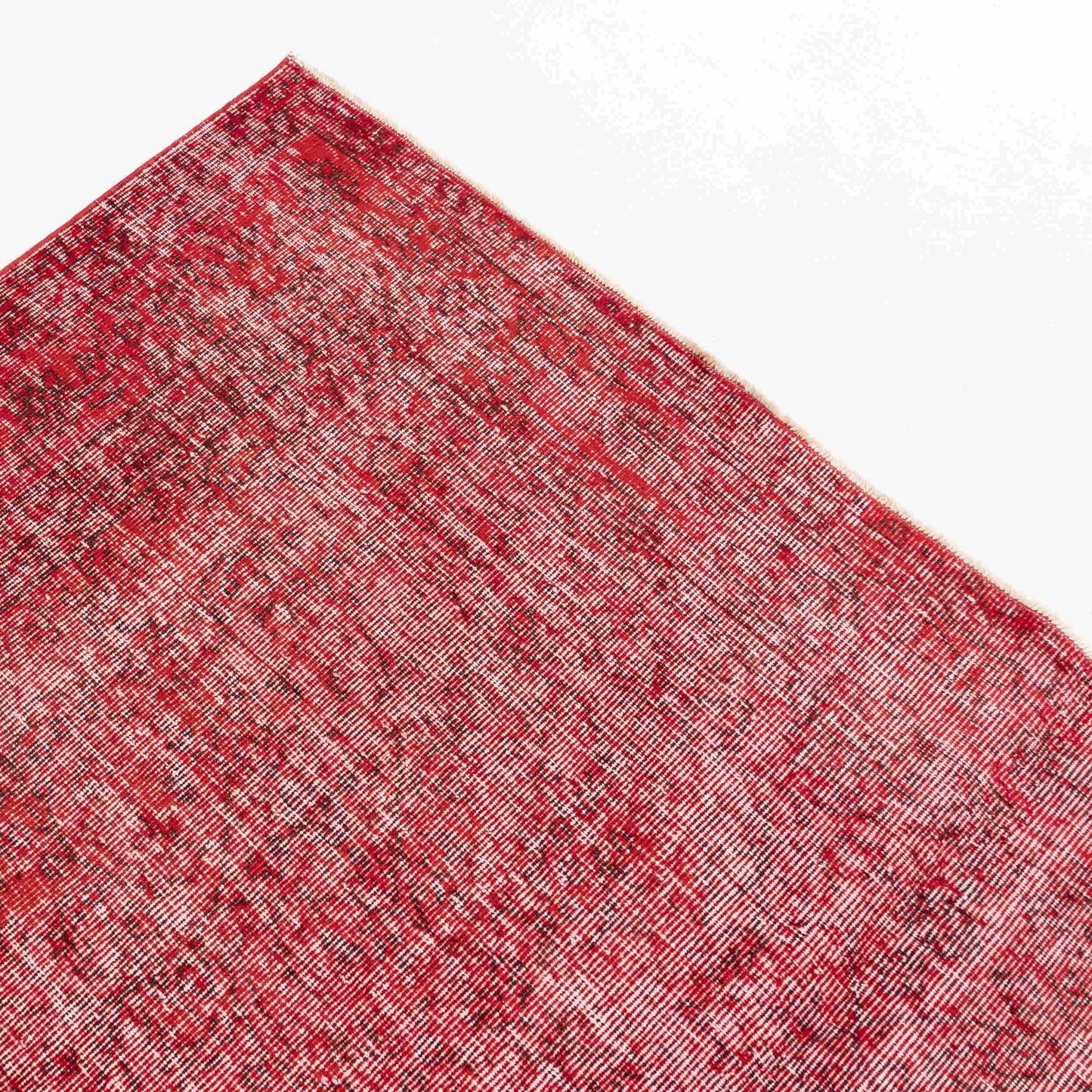 Alfombra oriental vintage anudada a mano de lana sobre algodón 198 x 297 cm - 6' 6'' x 9' 9'' Rojo C014 ER23