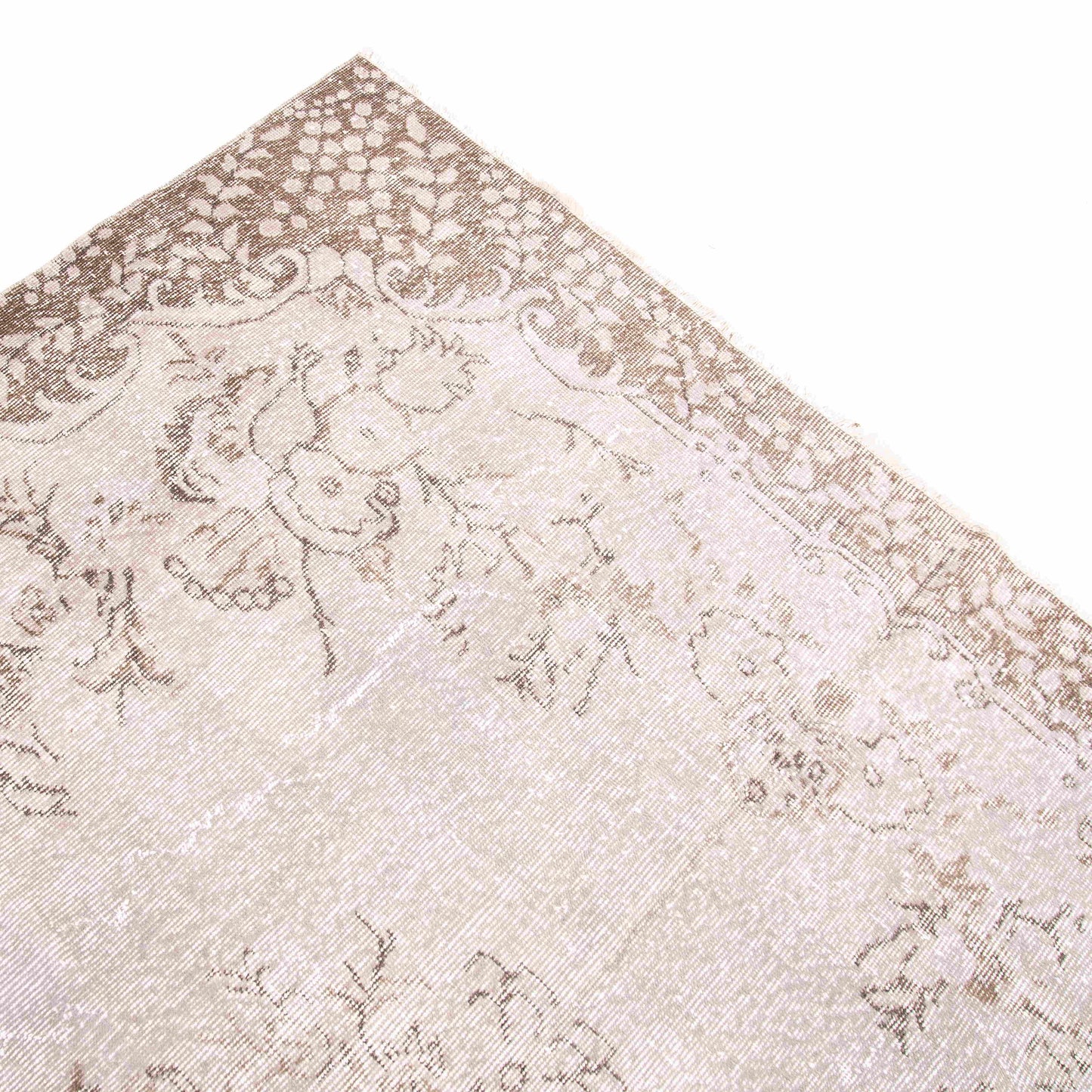 Alfombra oriental vintage anudada a mano de lana sobre algodón 200 x 306 cm - 6' 7'' x 10' 1'' Piedra C009 ER23