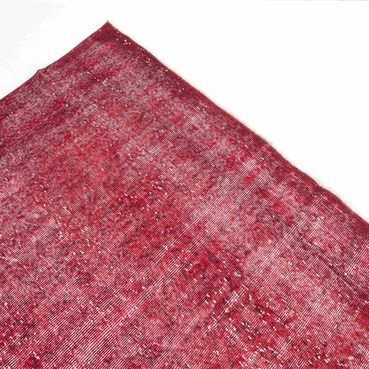 Alfombra oriental vintage anudada a mano de lana sobre algodón 201 x 315 cm - 6' 8'' x 10' 5'' roja C014 ER23