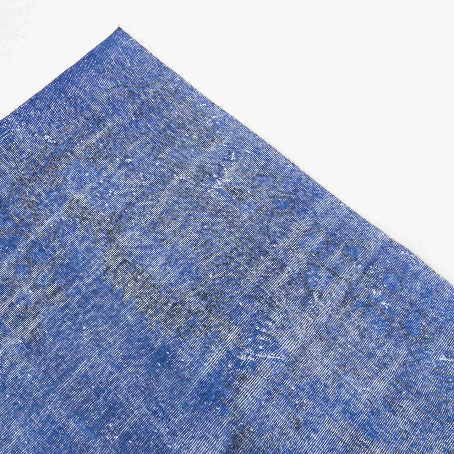 Alfombra oriental vintage anudada a mano de lana sobre algodón 205 x 300 cm - 6' 9'' x 9' 11'' Azul marino C012 ER23