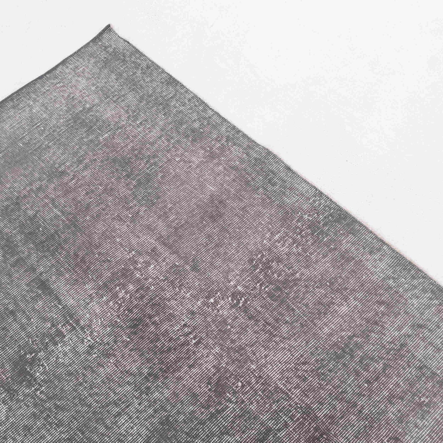 Alfombra oriental vintage anudada a mano de lana sobre algodón 206 x 313 cm - 6' 10'' x 10' 4'' rosa y gris ER23