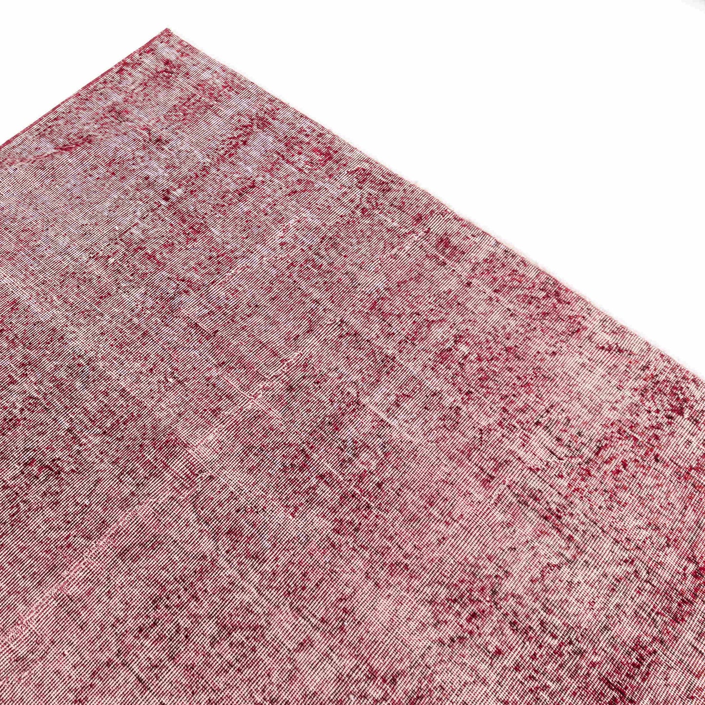 Oriental Rug Vintage Hand Knotted Wool On Cotton 228 x 344 Cm - 7' 6'' x 11' 4'' Red C014 ER23