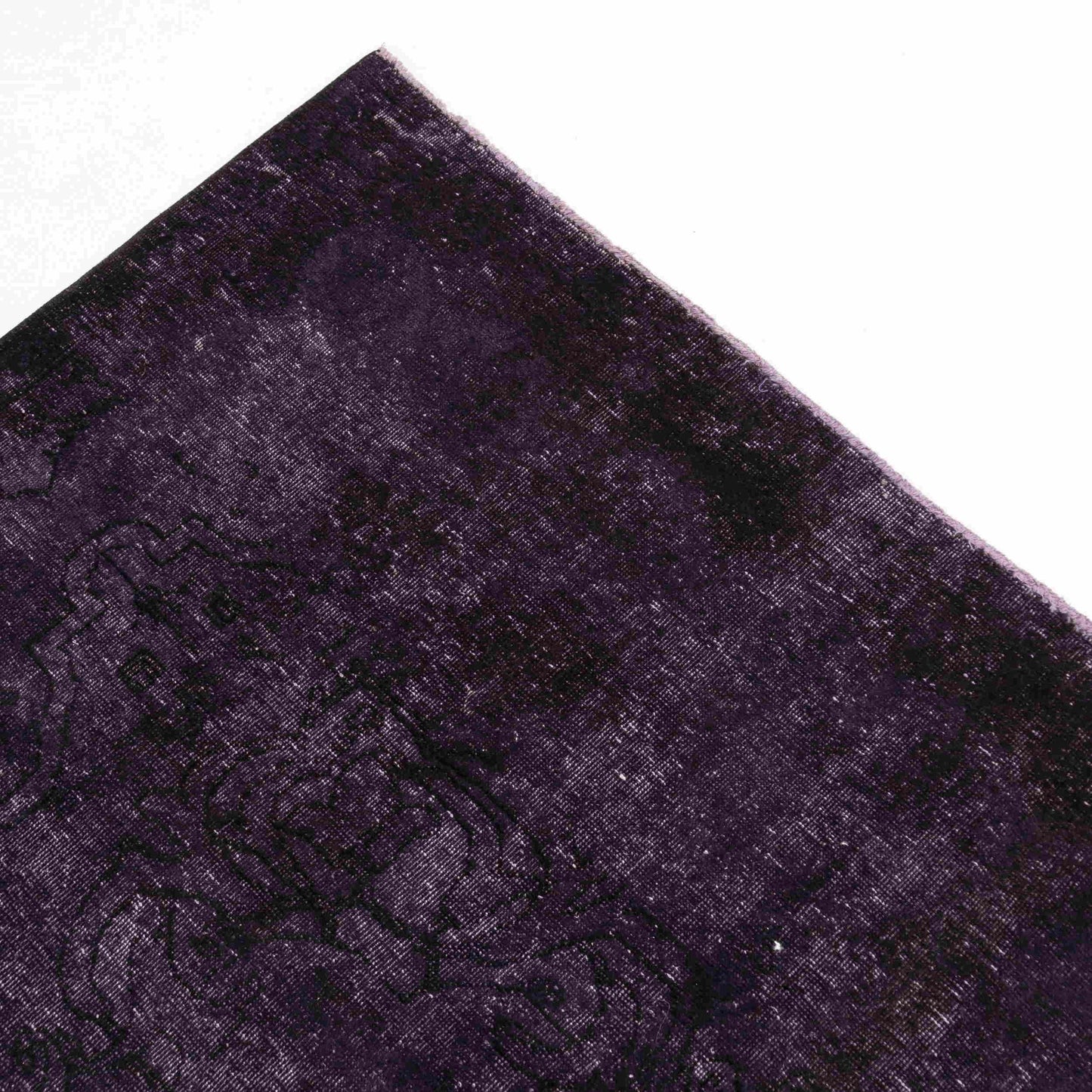 Oriental Rug Vintage Hand Knotted Wool On Cotton 277 x 388 Cm - 9' 2'' x 12' 9'' Purple C017 ER34