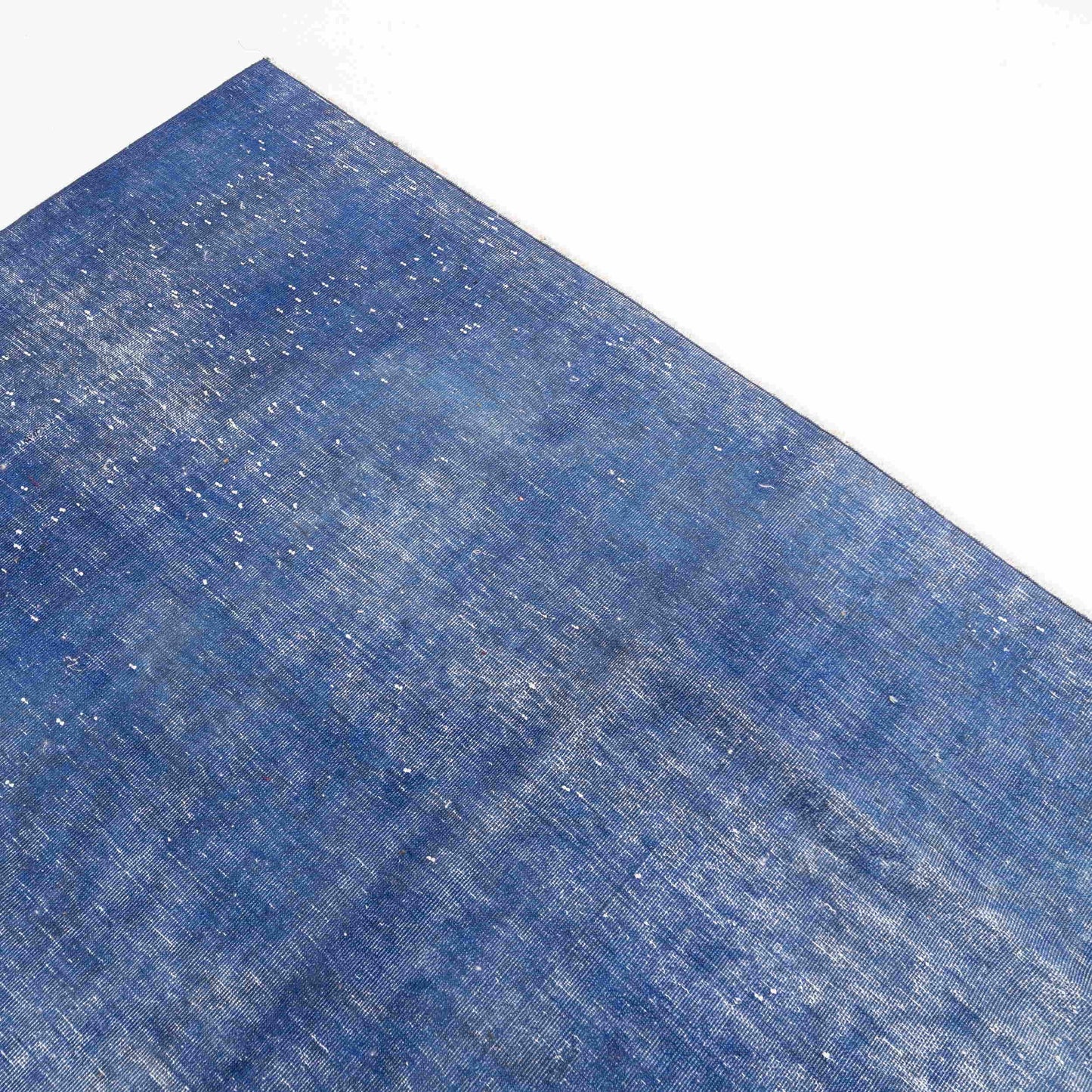 Oriental Rug Vintage Hand Knotted Wool On Cotton 288 x 347 Cm - 9' 6'' x 11' 5'' Navy Blue C012 ER34