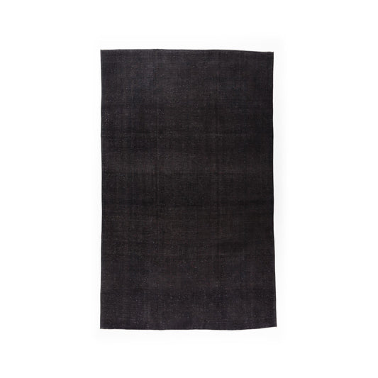 Oriental Rug Vintage Hand Knotted Wool On Cotton 295 x 460 Cm - 9' 9'' x 15' 2'' Black C002 ER34