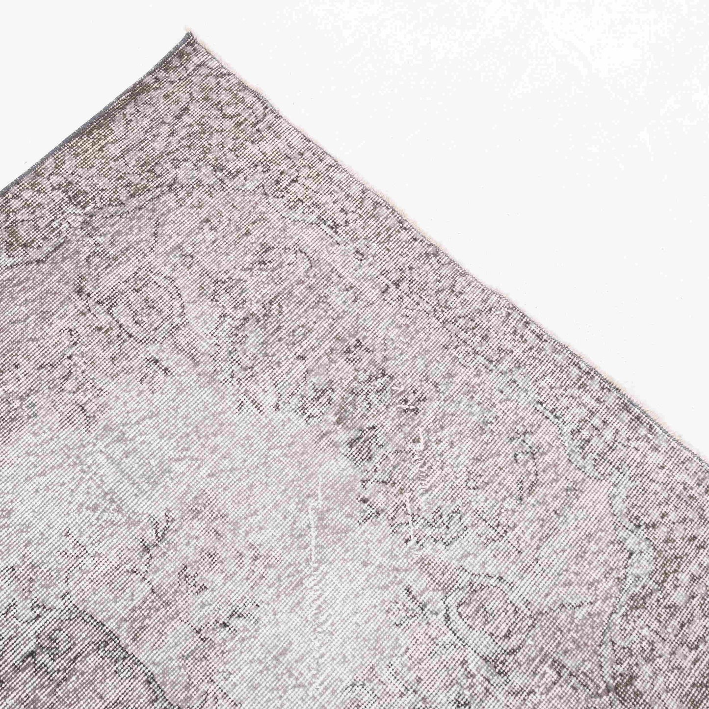 Oriental Rug Vintage Handmade Wool On Cotton 116 x 217 Cm - 3' 10'' x 7' 2'' Pink C004 ER01