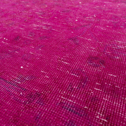 Oriental Rug Vintage Handmade Wool On Cotton 290 x 396 Cm - 9' 7'' x 13' Fuchsia C020 ER34