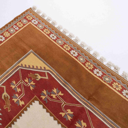 Oriental Rug Yoruk Hand Knotted Wool On Wool 228 X 323 Cm - 7' 6'' X 10' 8'' Brown C005 ER23