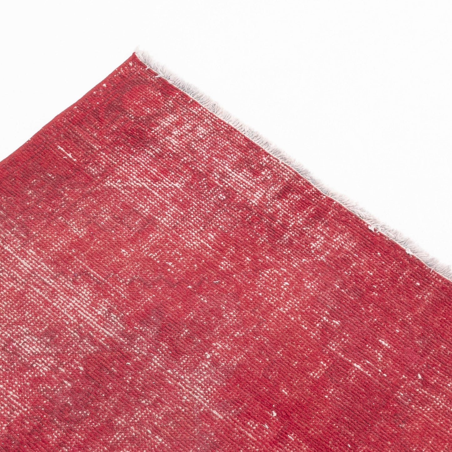 Oriental Turkish Runner Rug Handmade Wool On Cotton Vintage 90 x 290 Cm - 3' x 9' 7'' Red C014