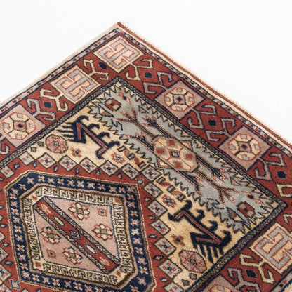 Oriental Turkish Runner Rug Handmade Wool On Wool Anatolian 98 X 293 Cm - 3' 3'' X 9' 8'' Multicolor C016