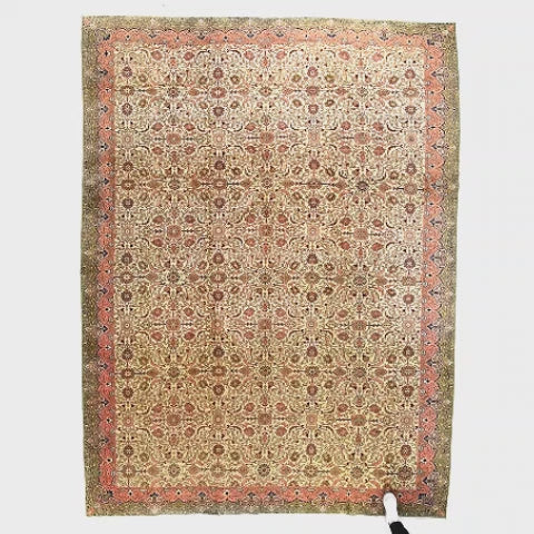 Oriental Rug Anatolian Handmade Wool On Cotton 284 X 374 Cm - 9' 4'' X 12' 4'' Stone C009 ER34