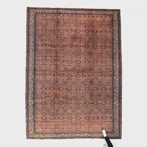 Oriental Rug Anatolian Hand Knotted Wool On Cotton 292 X 396 Cm - 9' 7'' X 13' Pink C004 ER34