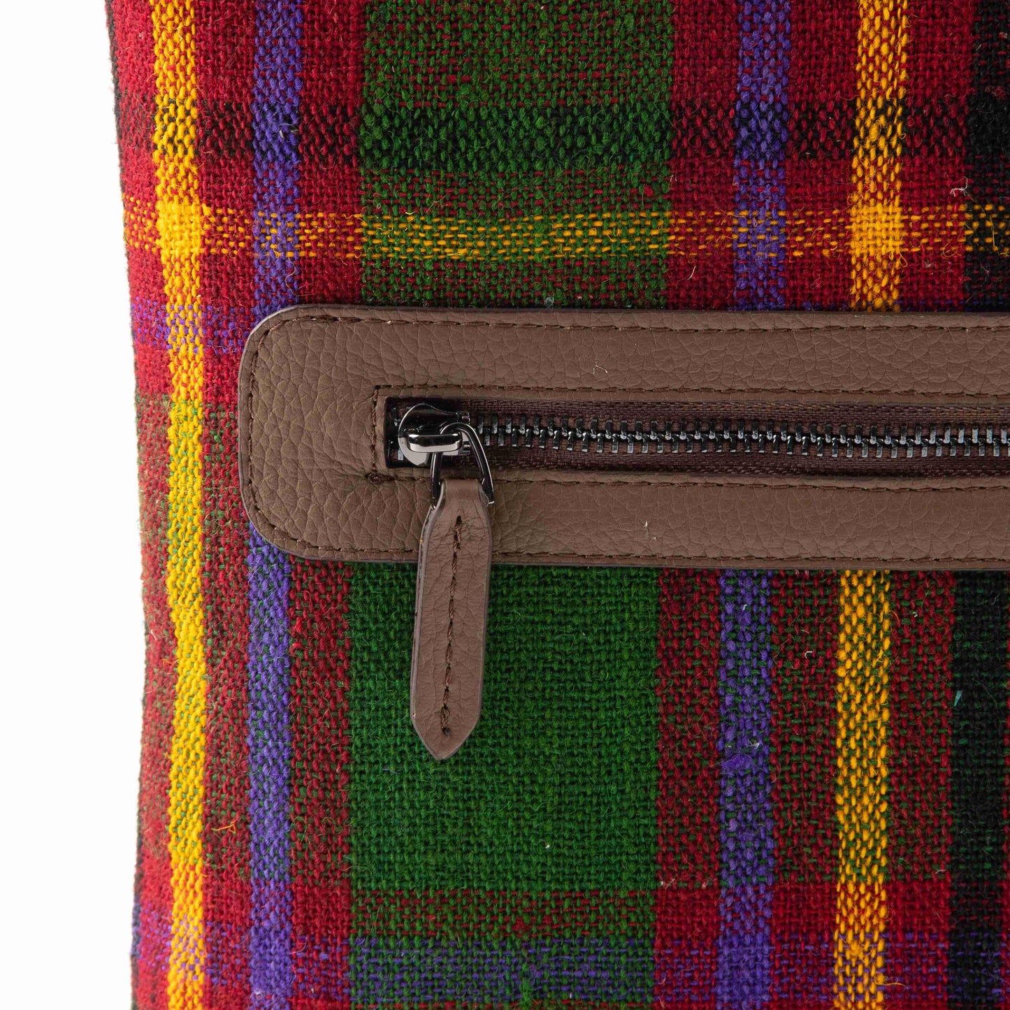 Women's Shoulder Bag Crafted From Handmade Kilim and Real Leather