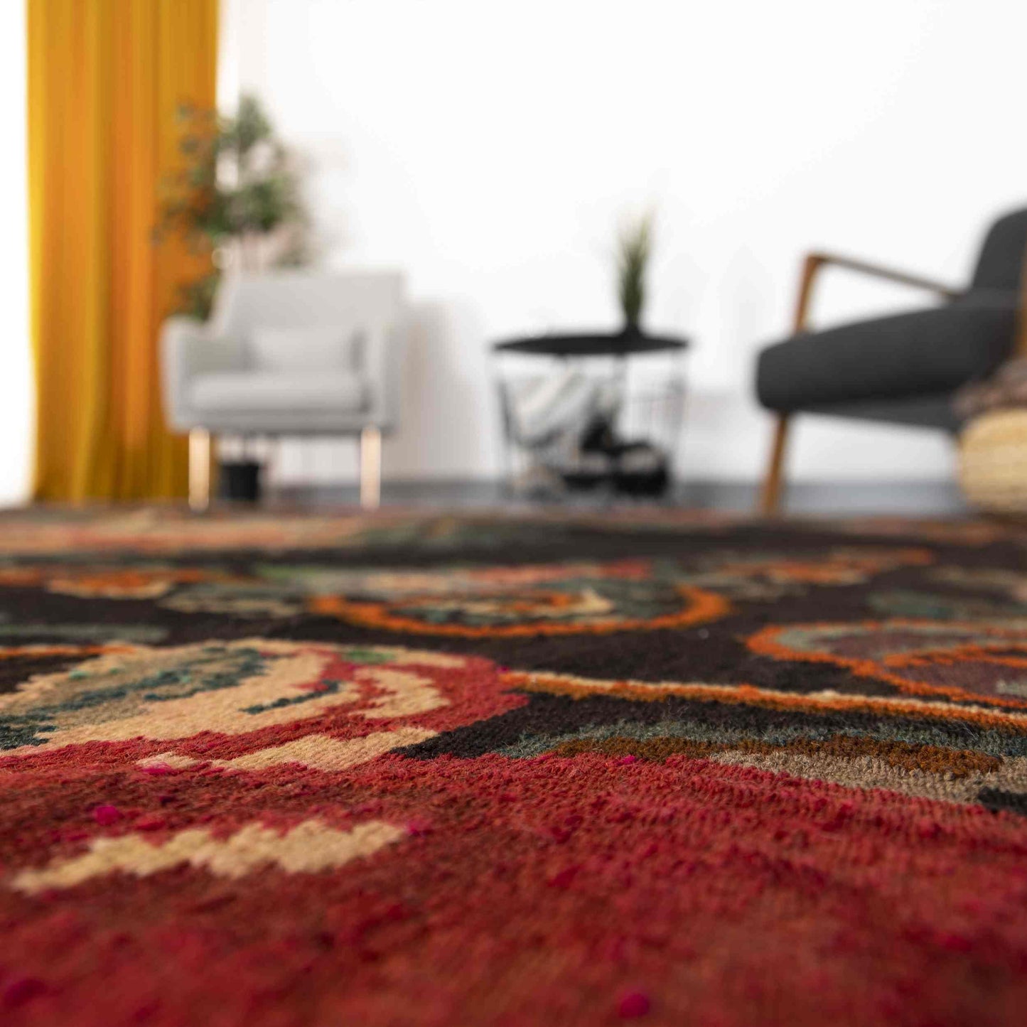 Handmade Gocmen Kilim Wool On Wool Oriental Unique 220 x 340 Cm - 7' 3'' x 11' 2'' Green C001 ER23