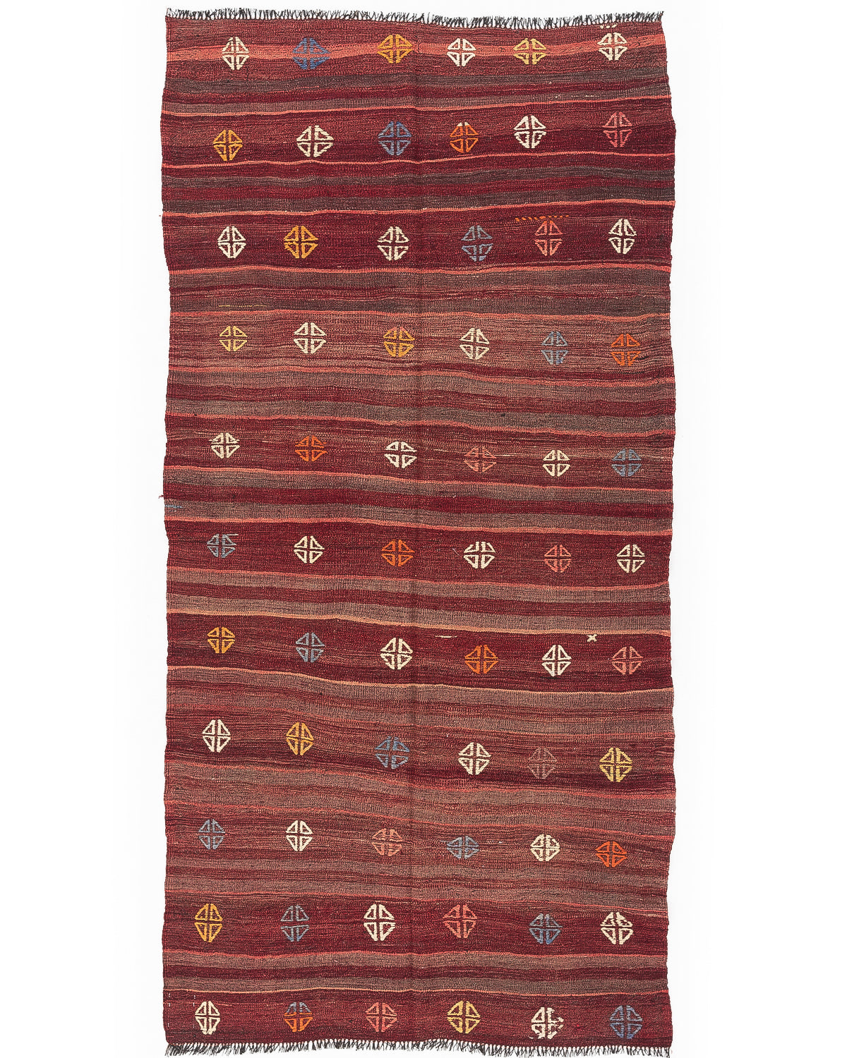 Oriental Kilim Anatolian Handmade Wool On Wool 143 X 293 Cm - 4' 9'' X 9' 8'' ER12