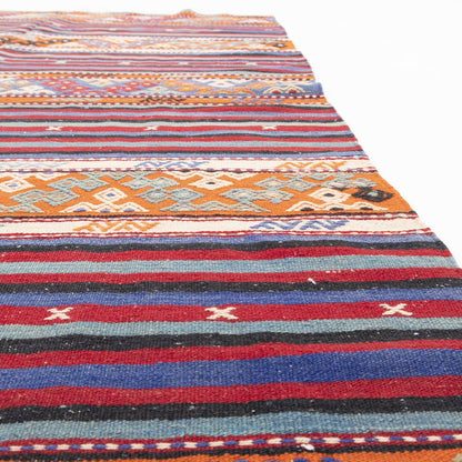 Oriental Kilim Anatolian Handmade Wool On Wool 155 X 233 Cm - 5' 2'' X 7' 8'' ER12
