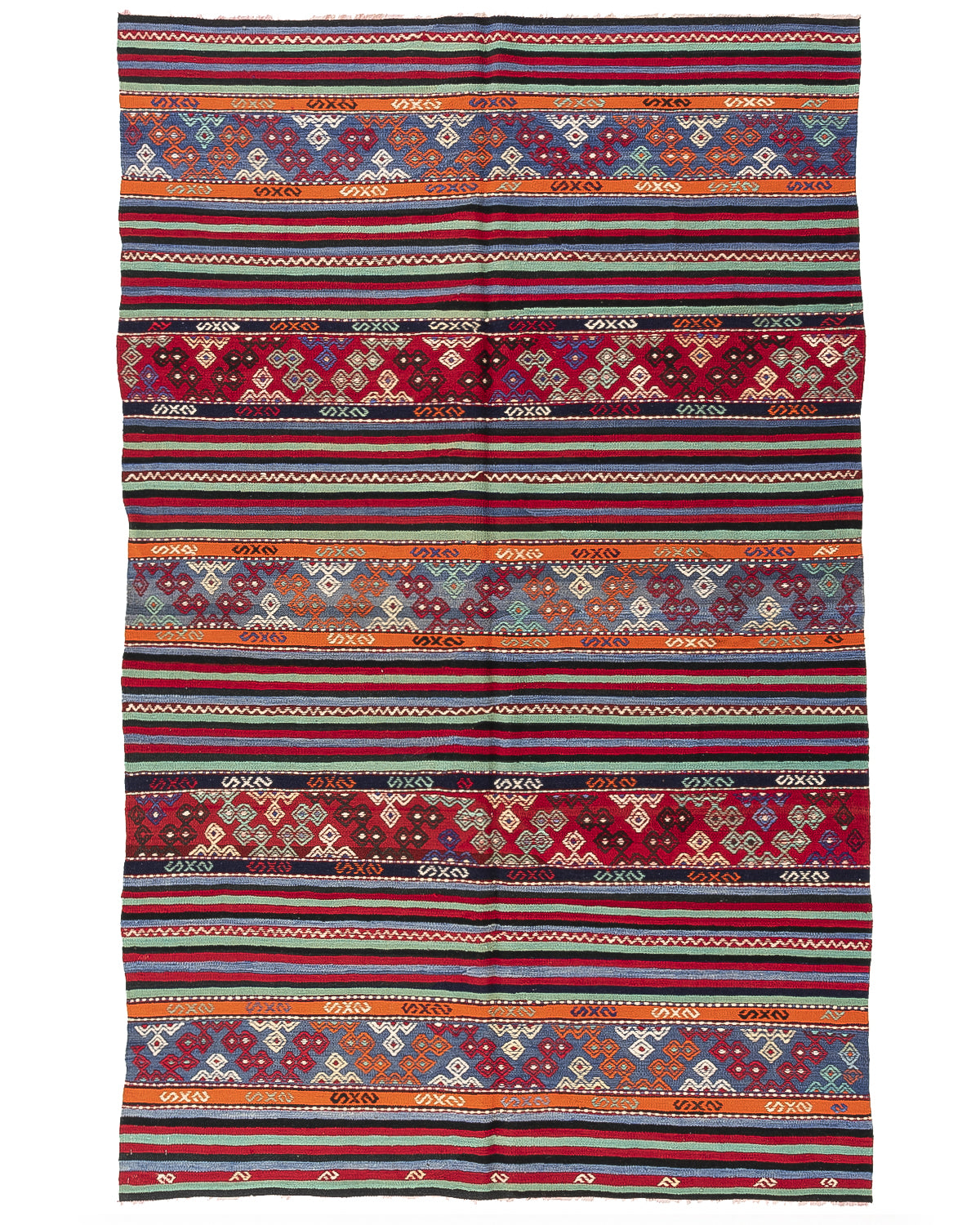Oriental Kilim Anatolian Handmade Wool On Wool 155 X 250 Cm - 5' 2'' X 8' 3'' ER12