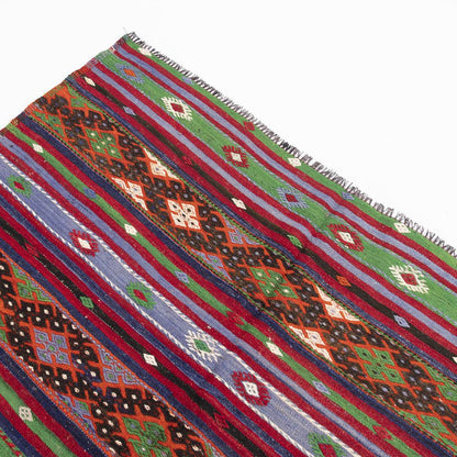 Oriental Kilim Anatolian Handmade Wool On Wool 160 X 286 Cm - 5' 3'' X 9' 5'' ER12