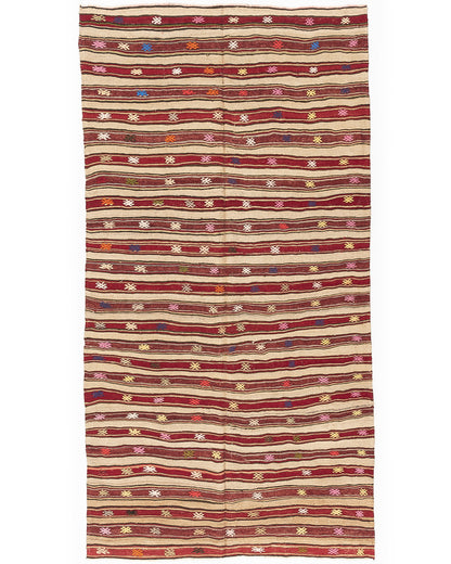Oriental Kilim Anatolian Handmade Wool On Wool 170 X 305 Cm - 5' 7'' X 10' 1'' Multicolor C016 ER12