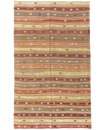 Oriental Kilim Anatolian Handmade Wool On Wool 175 X 284 Cm - 5' 9'' X 9' 4'' ER12