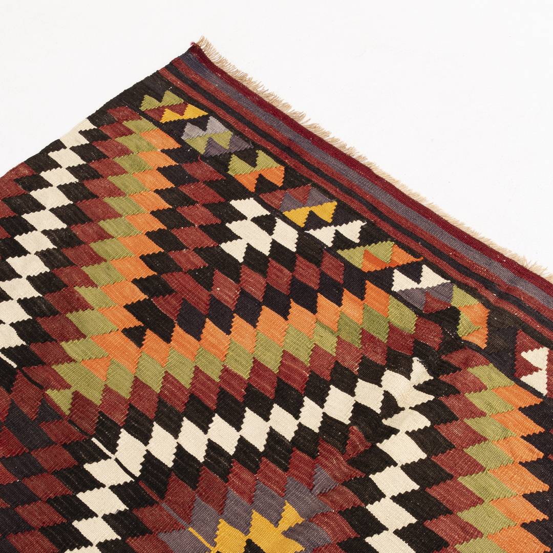 Oriental Kilim Anatolian Handmade Wool On Wool 180 X 255 Cm - 5' 11'' X 8' 5'' ER12