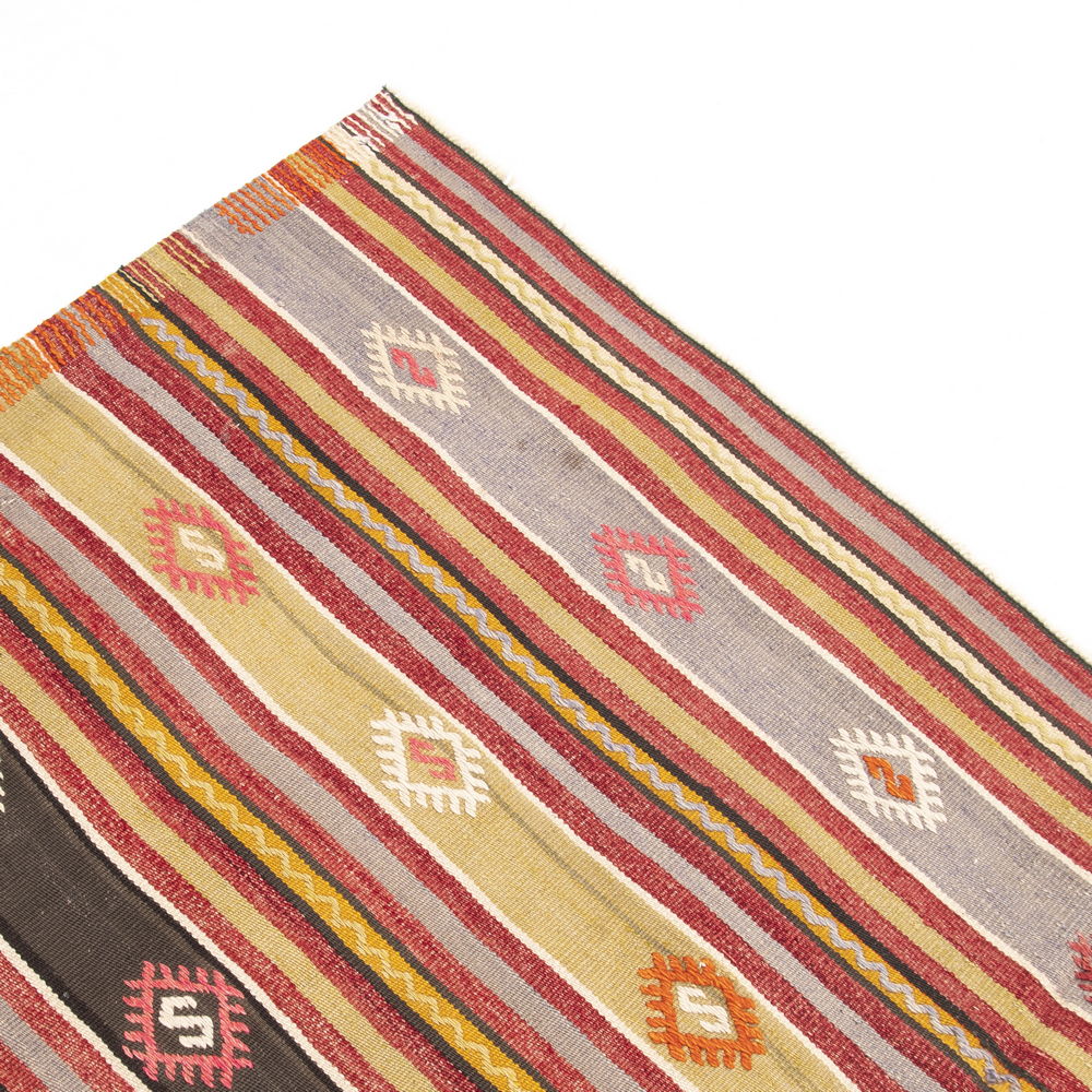 Oriental Kilim Anatolian Handmade Wool On Wool 190 X 310 Cm - 6' 3'' X 10' 3'' Orange C011 ER23